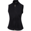 Greg Norman Collection Women's Quilted Vest in Black, Size Medium, Polyester/Spandex