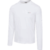 Greg Norman Collection Men's Soft Cotton Long Sleeve Shark T-Shirt in White, Size XL