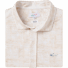 Greg Norman Collection Men's Seersucker Patchwork Shorts-Sleeve Button Down in Whisper White, Size XXL, Polyester/Spandex