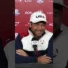 Jon Rahm recounting his night with Tyrrell Hatton #rydercup #golf