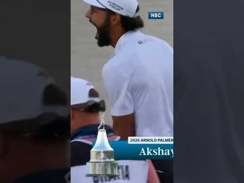 Akshay with AUTHORITY on 1st playoff hole