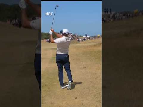 Scottie throwing darts to start the round 🎯