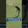 Fastest winning putt ever?