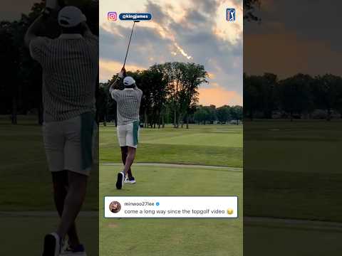 Welcome to YouTube golf, @LeBron 👑