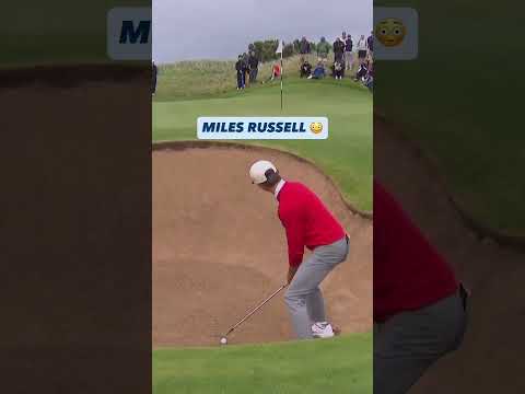 Russell Hits the Pin From the Bunker!