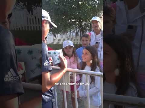 The sweetest Collin Morikawa fan ๐ฅน